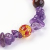 Chakra Jewelry Stretch Bracelets BJEW-JB03941-05-2