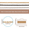 6m 3 Colors PVD Vacuum Plating 304 Stainless Steel Textured Cable Chains CHS-YS0001-04-3