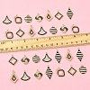 28Pcs 7 Styles Alloy Enamel Pendants FIND-FS0003-23-5
