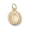 Rack Plating Brass Micro Pave Cubic Zirconia Pendants X-KK-G451-12G-2