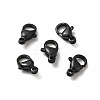 Spray Painted 304 Stainless Steel Lobster Claw Clasps STAS-R120-01B-02-2