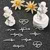 DIY Tibetan Style Jewelry Making Findings Kits PALLOY-CJ0002-27-5