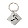 Mother's Day Gift 201 Stainless Steel Word Remember I Love You Mom Keychains LS-KEYC-E040-01P-02-1