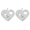 Non-Tarnish 304 Stainless Steel Stud Earrings EJEW-M242-02J-P-1