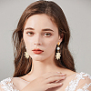 50Pcs Flat Round 304 Stainless Steel Stud Earrings Findings STAS-BBC0005-85B-5