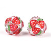 Fruit Round Resin Beads RESI-T059-03D-2