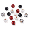 Craftdady 100Pcs 4 Style Wood Beads WOOD-CD0001-18-8