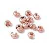 Brass Crimp Beads Covers KK-P219-05C-RG-3