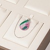 PU Leather Jewelry Pendant and Necklace Displays ODIS-G013-05-4