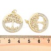 Brass Pave Cubic Zirconia Pendants KK-U009-10I-G-3