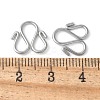 304 Stainless Steel S-Hook Clasps STAS-Z124-04B-P-3