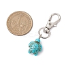 Sea Turtle Synthetic Howlite Pendant Decorations HJEW-JM02382-3