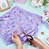 Feather Pattern Nylon Fabric DIY-WH20066-004A-3