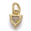 Brass Micro Pave Cubic Zirconia Charms KK-P192-08-G01-2