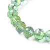 Sparkling Glass Round Beaded Stretch Bracelets for Women BJEW-JB09424-4
