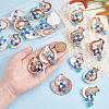 20Pcs 10 Styles Shell Big Pendants PALLOY-PH01671-3