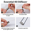 1Set Stainless Steel Perfume Bottle Necklaces NJEW-FH0001-27-3