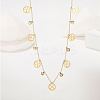 Stainless Steel Clover Bib Necklace QC7472-1-1