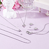 DIY 316 Stainless Steel Locket Pendant Necklaces Making Kits NJEW-HY0001-04B-4