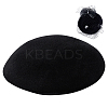 Velet Pillbox Stewardess Fascinator Hat Base for Millinery AJEW-WH0248-757B-1