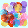 36Pcs 6 Colors Dyed Natural Capiz Shell Pendants FIND-SC0017-50-6