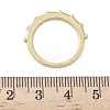 Brass Micro Pave Cubic Zirconia Finger Rings for Women RJEW-H256-10G-02-5