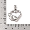Non-Tarnish 304 Stainless Steel Pendants X-STAS-R232-07P-3