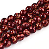 Baking Paint Glass Beads Strands DGLA-N010-10mm-07-1