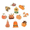 50Pcs 25 Styles Thanksgiving Day Alloy Enamel Pendants FIND-CJ0003-45-9
