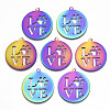 Ion Plating(IP) 201 Stainless Steel Pet Pendants LS-STAS-R114-005-1