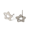 16Pcs 4 Styles 304 Stainless Steel Stud Earring Findings STAS-FS0001-85P-3