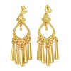 Bohemia Zinc Alloy Clip-on Earrings EJEW-C089-01D-G-1