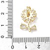 Brass Cubic Zirconia Pendants KK-L253-29G-01-3