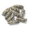 Natural Dalmatian Jasper Pointed Pendants G-B127-18P-07-1