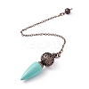 Mixed Gemstone Dowsing Pendulum Big Pendants G-H281-42R-3