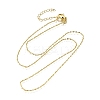 1.5MM Brass Oval Link Chain Necklaces NJEW-M108-17G-2