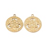 Ion Plating(IP) 304 Stainless Steel Pendants STAS-B031-27G-1