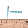 Baking Paint Glass Twist Bugle Beads GLAA-WH0039-11J-3