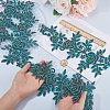 Flower Polyester Embroidery Lace Appliques DIY-WH20011-03B-3