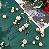 100Pcs 3 Styles Printed Wood European Beads WOOD-DC0001-12-4