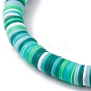 12Pcs 12 Color Polymer Clay Heishi Surfer Stretch Bracelets Set BJEW-JB10011-5