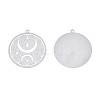 Non-Tarnish 304 Stainless Steel Filigree Pendants STAS-S118-054-2