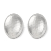 304 Stainless Steel Oval Stud Earrings EJEW-D281-16S-1