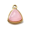 Natural Rose Quartz Triangle Charms STAS-D310-02G-02-1