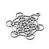 Non-Tarnish 201 Stainless Steel Pendants STAS-D041-06P-2