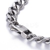 Tarnish Resistant Religion 304 Stainless Steel Cuban Link Chain Bracelets LS-BJEW-P263-H01-P-4