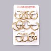 Ion Plating(IP) 304 Stainless Steel Huggie Hoop Earrings LS-EJEW-O087-07B-3