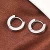 316 Surgical Stainless Hoop Earrings EJEW-C160-13AS-1