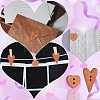 200Pcs 2 Styles Wood Buttons FIND-GO0001-91-6