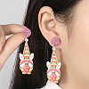 Easter Acrylic Dangle Stud Earrings FS-WG96A64-06-1